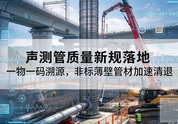 如皋声测管质量新规落地，一物一码溯源，非标薄壁管材加速清退